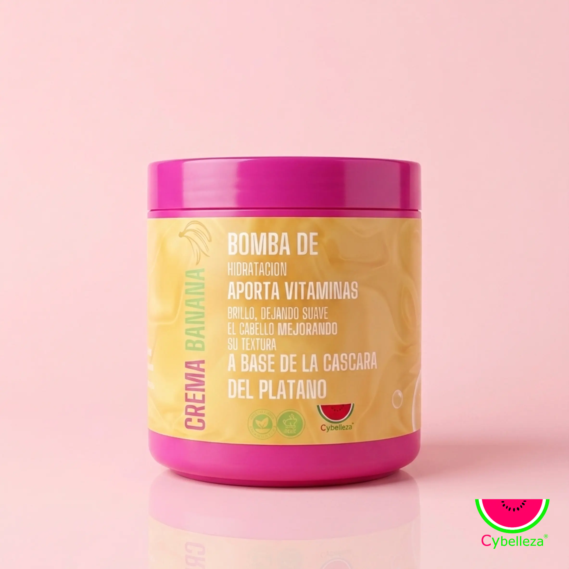 Crema bomba capilar de banana Cybelleza  1