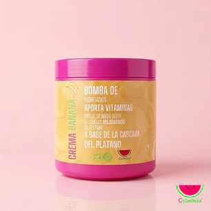 Crema bomba capilar de banana Cybelleza 