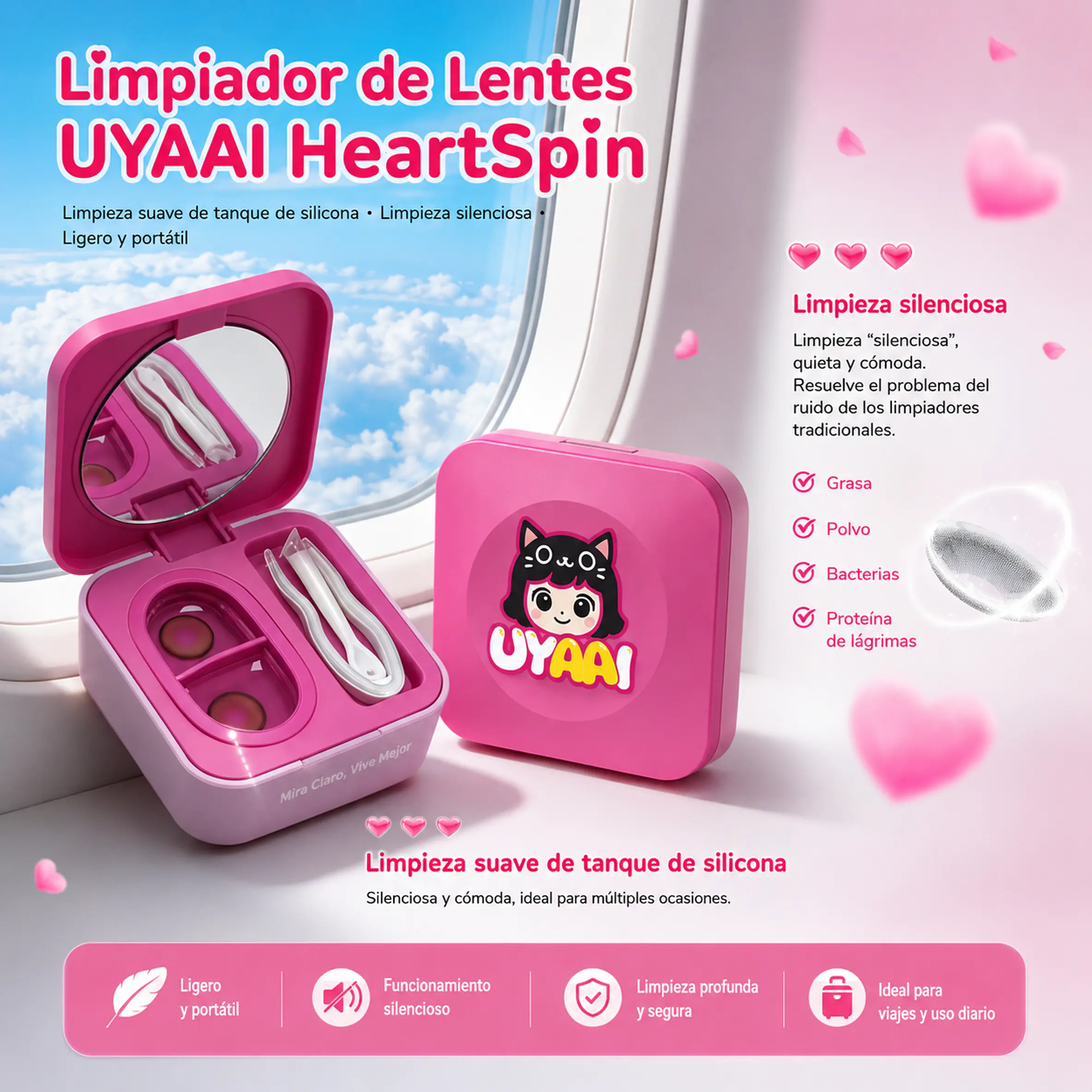 Limpiador Ultrasónico UYAAI HeartSpin 3