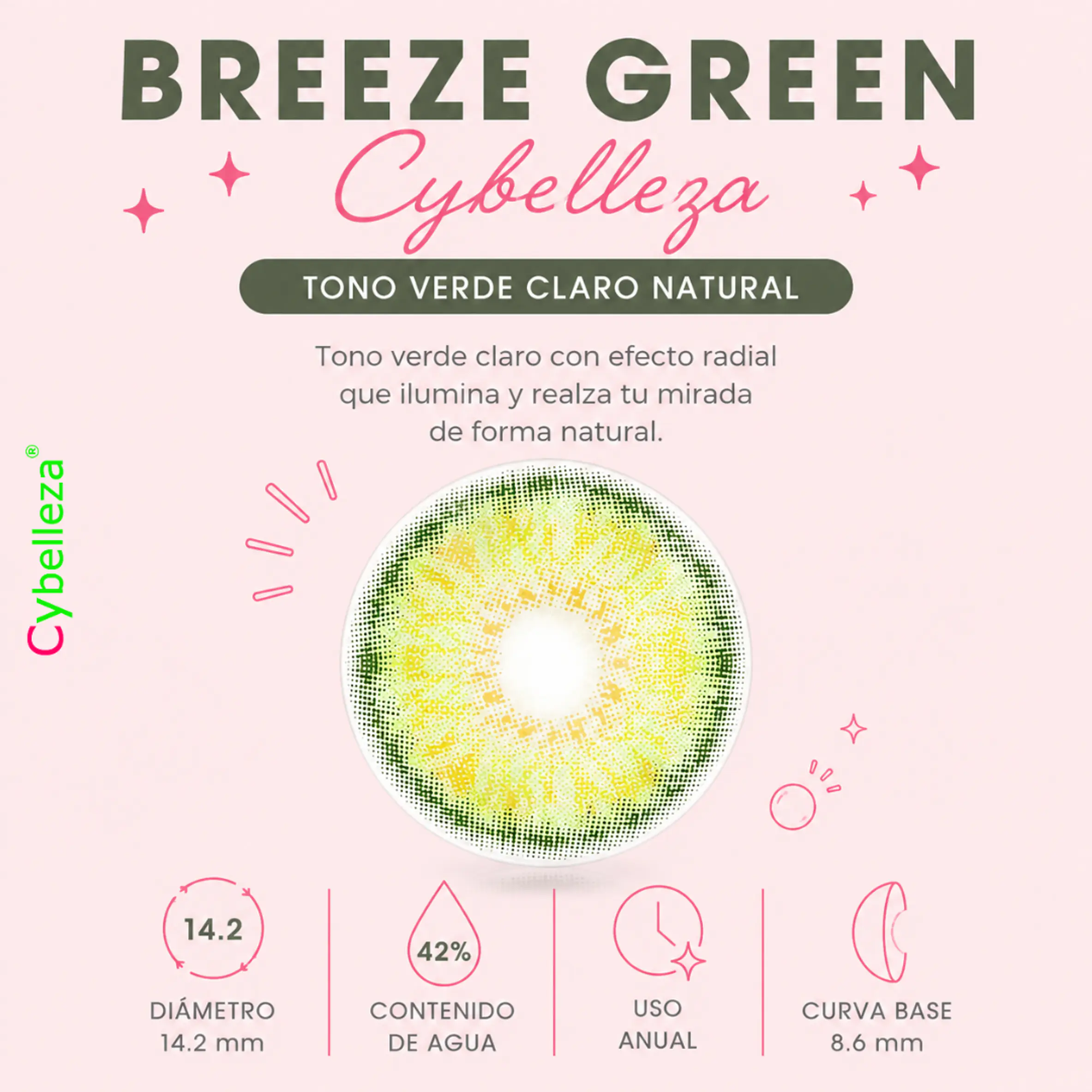 Breeze Green Cybelleza pupila reducida  2