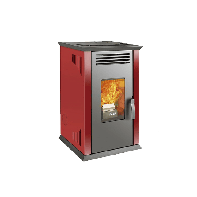 Calefactor pellet Italy 8100 rojo 