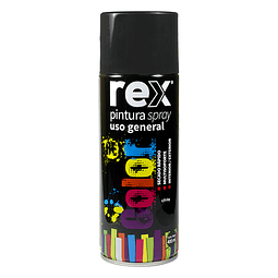 Pintura Rex Spray Uso General - Negro Brillante 