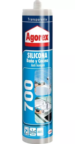 SILICONA AGOREX 700 BAÑO/COCINA TRANSPARENTE 300ML