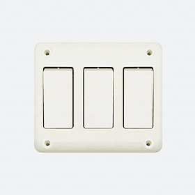 Interruptor Simple de Superficie Blanco