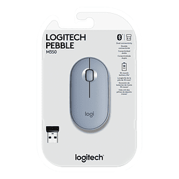 Mouse Inalambrico Logitech pebble M350 BLUE