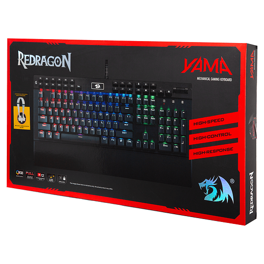 TECLADO GAMER MECANICO YAMA BLACK K550-SP