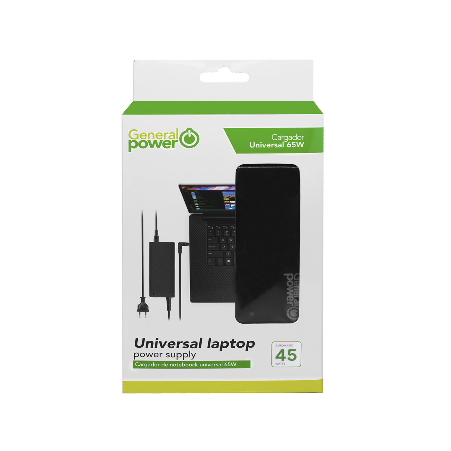 CARGADOR UNIVERSAL GENERAL POWER 45W