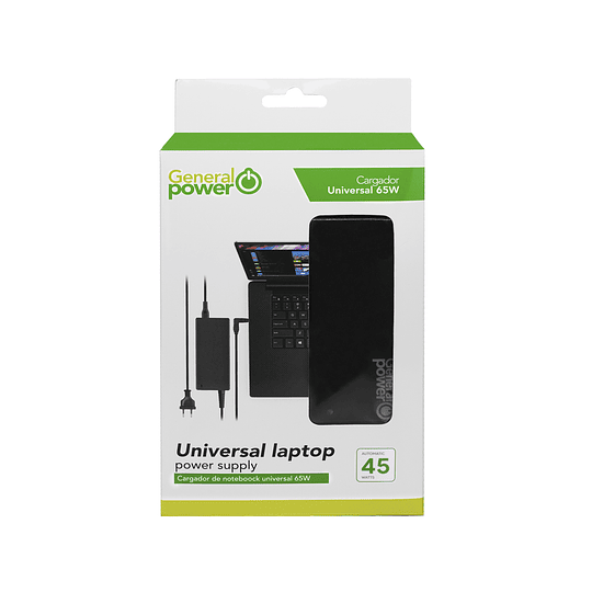 CARGADOR UNIVERSAL 45W SLIM (AUTO) GENERAL POWER