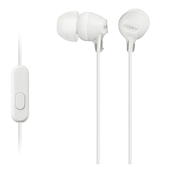 AUDIFONO SONY IN EAR MDR-EX15AP BLANCO