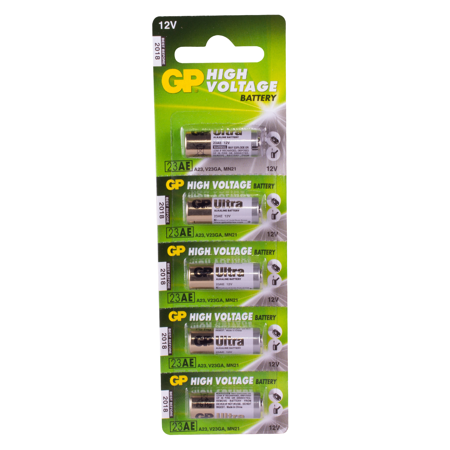 BLISTER 5 PILAS ALCALINAS 23A GP