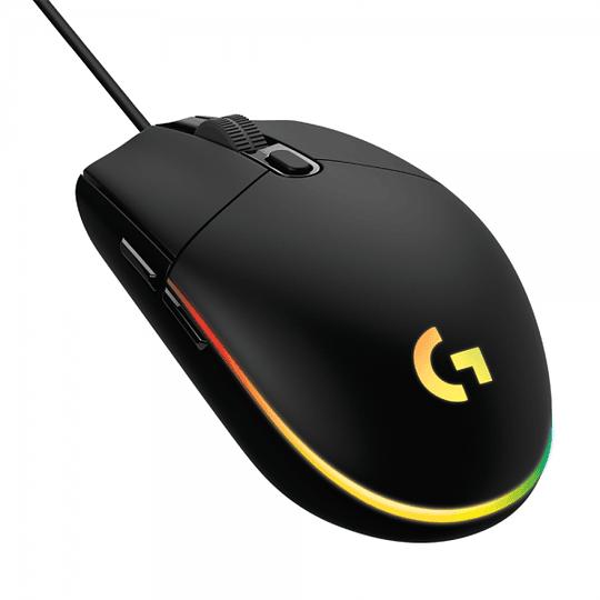 MOUSE LOGITECH G203 LIGHTSYNC BLACK 