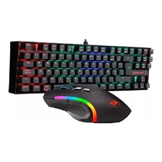 KIT GAMER REDRAGON TECLADO MECÁNICO KUMARA + MOUSE GRIFFIN PRO