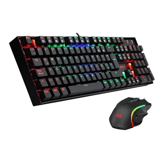 KIT GAMER REDRAGON TECLADO MECÁNICO KUMARA + MOUSE GRIFFIN PRO