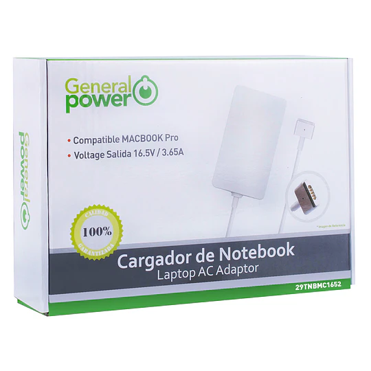 CARGADOR MACBOOK AIR 16.5V 3.65A 60W MAGSAFE 2