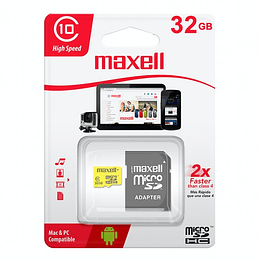  TARJETA MICRO SD XC MAXELL 32 GB CLASE 10 UHS-3 MOD.346306