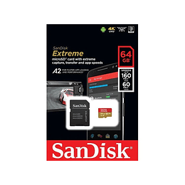 MICRO SD EXTREME SANDISK 64 GB