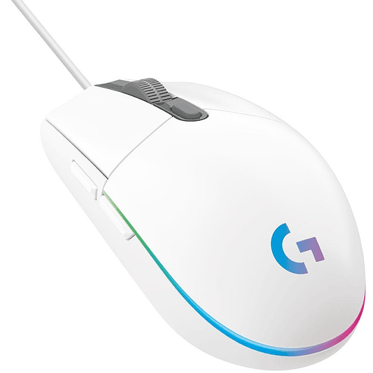 Mouse Gamer Logitech G203 RGB LIGHTSYNC, BLANCO