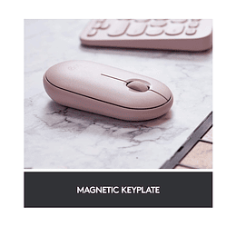 Mouse Inalambrico Logitech pebble M350 Pink