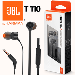 Audífonos JBL Manos Libres In-ear T110 Negro