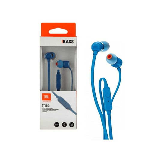 Audífonos JBL Manos Libres In-ear T110 Azul