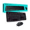 KIT Teclado + Mouse Logitech Alambrico MK120 NEGRO