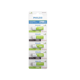 PILAS PRE-CARGADAS BLISTER 5 PILAS AA 2700 MAH 