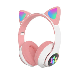 AUDIFONO OREJITAS CAT CON LUCES BLUETOOTH MONSTER AUDIO