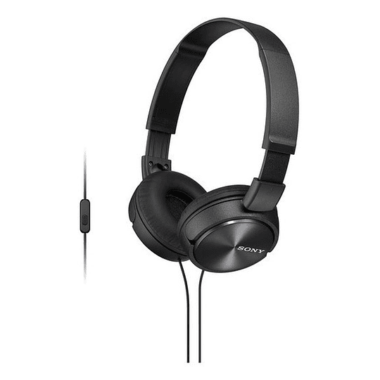 Audífonos Sony Mdr Zx310ap Plegable Con Cable Negro