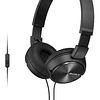 Audífonos Sony Mdr Zx310ap Plegable Con Cable Negro