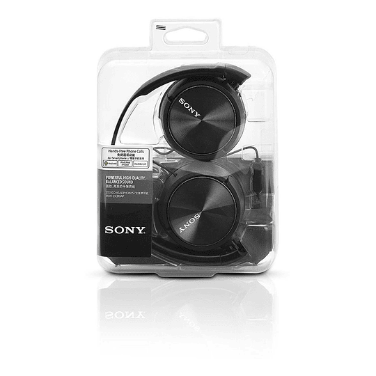 Audífonos Sony Mdr Zx310ap Plegable Con Cable Negro