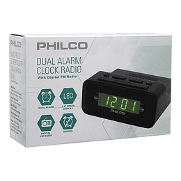 Radio Reloj 1006gr Philco Negro