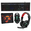 Kit Gamer Monster 4 En 1 Rgb Insertion K4125