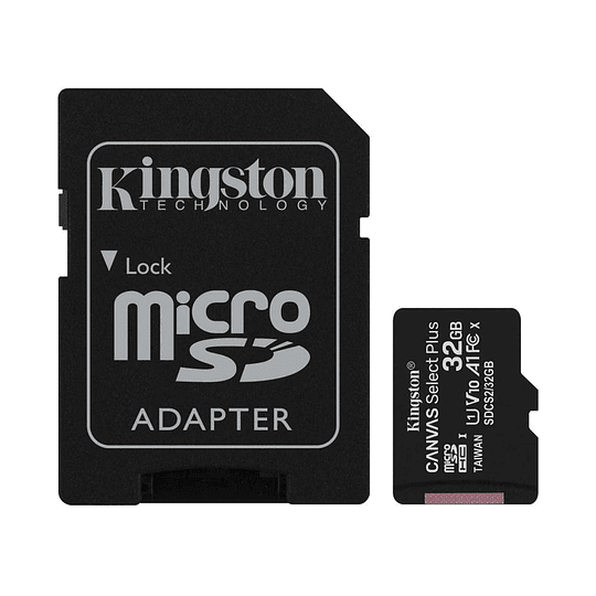 SDCS2/32GB MEMORIA MICROSD C/ADAPT SELECT PLUS 32GB (740617-298680) KINGSTON