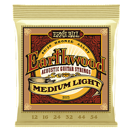 Cuerdas Para Guitarra Acústica Ernie Ball Earthwood P02003, 12-54