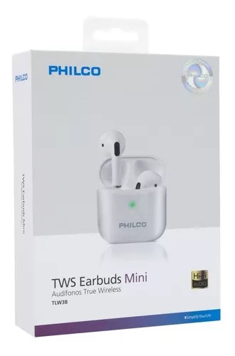 AUDIFONO TRUE WIRELESS TWD3B TOUCH BLANCO PHILCO