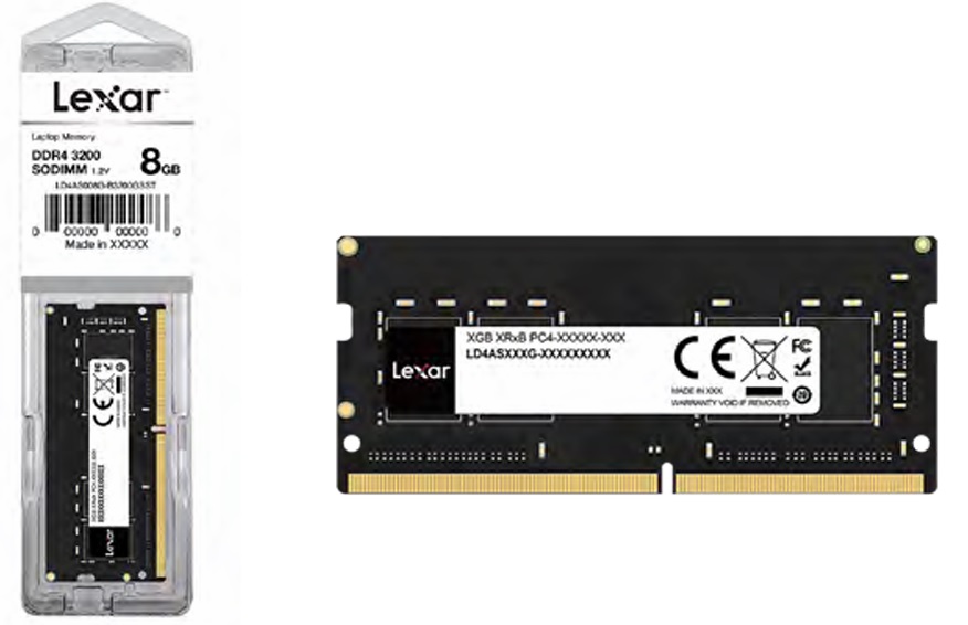 MEMORIA NTBK SODIM DDR4 8GB (843367-122950) LEXAR