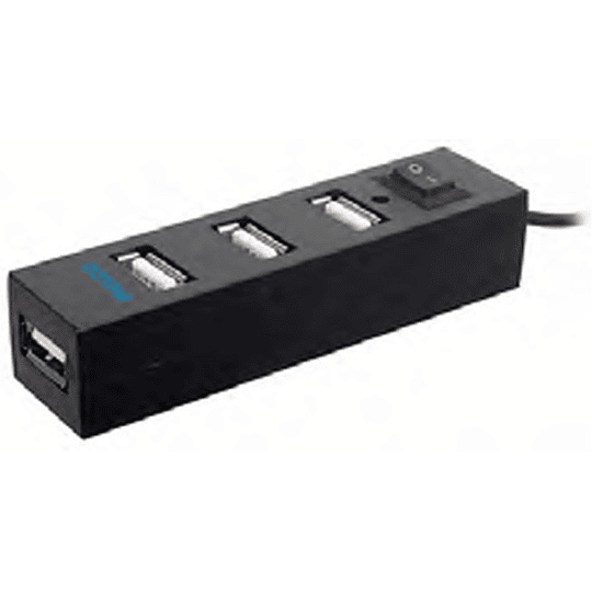 HUB USB 20 4 PUERTOS NEGRO PHILCO