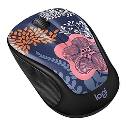 Mouse Logitech Inalambrico M317 Blue Floral