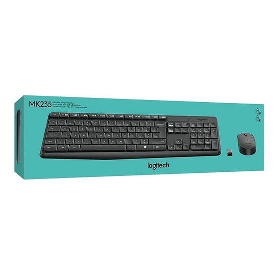 KIT TECLADO/MOUSE INALAMBRICO MK235 NEGRO 920--007901 LOGITECH