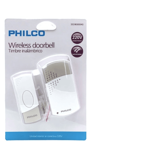 TIMBRE INALAMBRICO CONEXION 220 V PHILCO