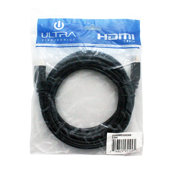 CABLE HDMI 3.0 MTS VERSION 1.4 ULTRA