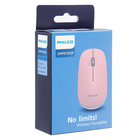 MOUSE INALAMBRICO SPK7305 ROSADO PRO PHILCO