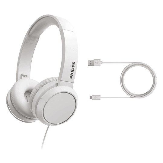 AUDIFONO OVER EAR ALAMBRICO MANOS LIBRES TAH4105 BLA PHILIPS