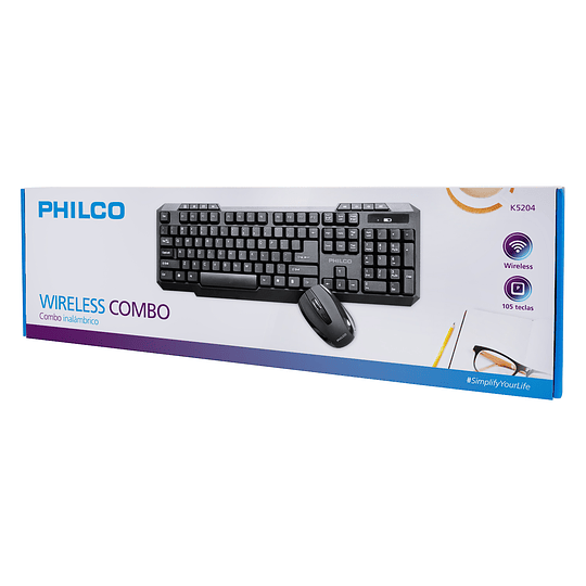 KIT INALAMBRICO TECLADO + MOUSE PHILCO