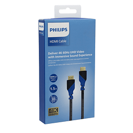 CABLE HDMI  V2.0 4K,2K 1.5M NEG/AZUL SWV5201/59 PHILIPS