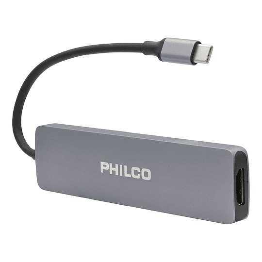 HUB USB-C MULTIPUERTOS 6 EN 1 PHILCO