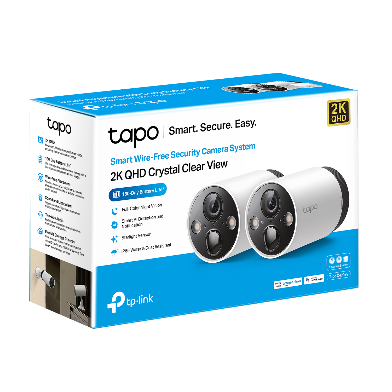 KIT CAMARAS C420S2 2 CAMARAS WI-FI TAPO TP-LINK