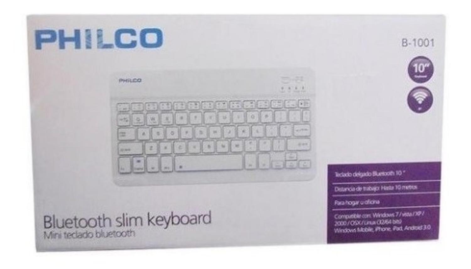 Teclado Bluetooth mini keyboard 10" - Blanco