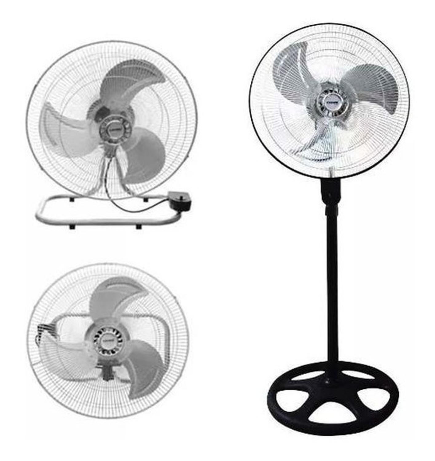 Pack De Dos Ventiladores 18 Pulgadas 3 En 1 Aspa Metalica