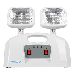 LÁMPARA DE EMERGENCIA 2 FOCOS PHILCO